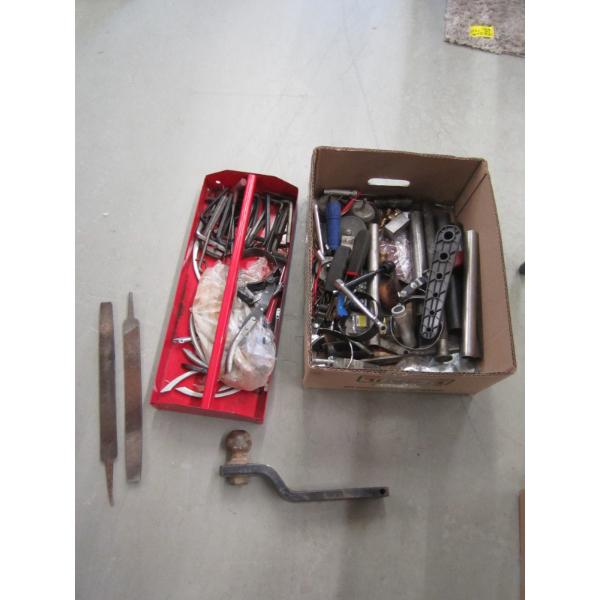 MISC. TOOLS, TRAILER HITCH, HEX KEYS, ETC.