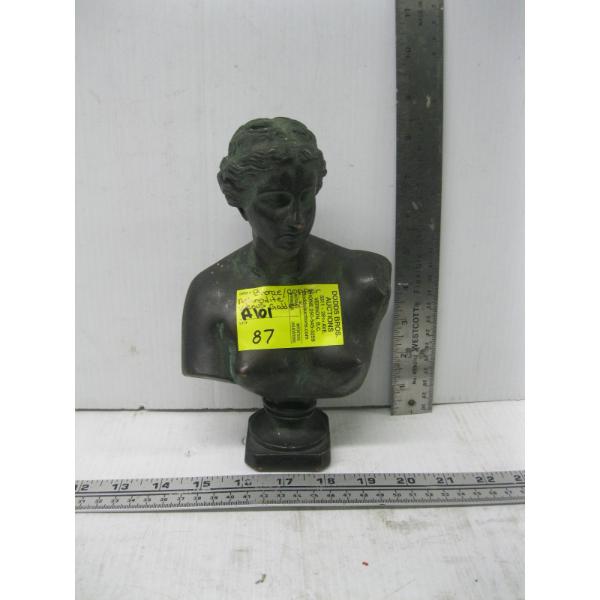 BRONZE & COPPER APHRODITE VENUS GODDESS BUST