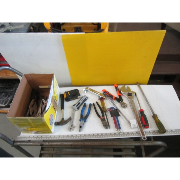 SM. BOX OF MISC. TOOLS