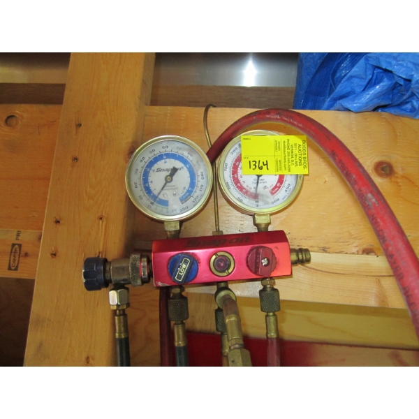 SNAP ON REFRIDGERANT GAUGE SET