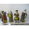 Image 1 : 2 MUSIC BEER STEINS, GOLF BAG MUSIC BOX & FIGURINE MUSIC BOX