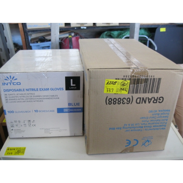 2 BOXES OF DISPOSABLE GLOVES