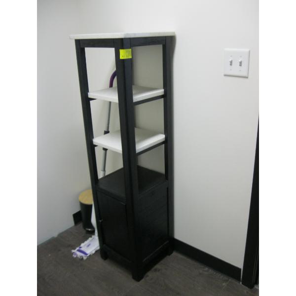 MULTI SHELF CABINET W/LOWER STORAGE DRAWER