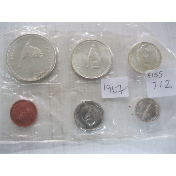 1967 CDN UNCIRCULATED COIN SET