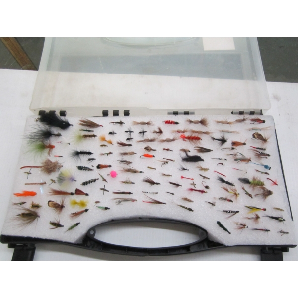 PLASTIC CONTAINER OF FLIES
