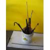 Image 1 : BUCKET W/MISC. CAULKING GUN, DRILL BITS, CRIMPER, ETC.