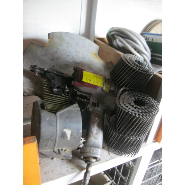 LG. COIL AIR NAILER W/NAILS