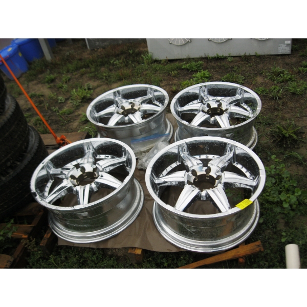 SET OF 4 DODGE WHEELS W/CENTER CAPS & LUG NUTS