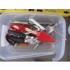 Image 3 : 2 BOXES OF MISC. PLASTIC WINEGLASSES, UTENSILS, ETC.