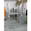 Image 3 : 2 METAL STACKING RACKS W/2 SIDE PANELS