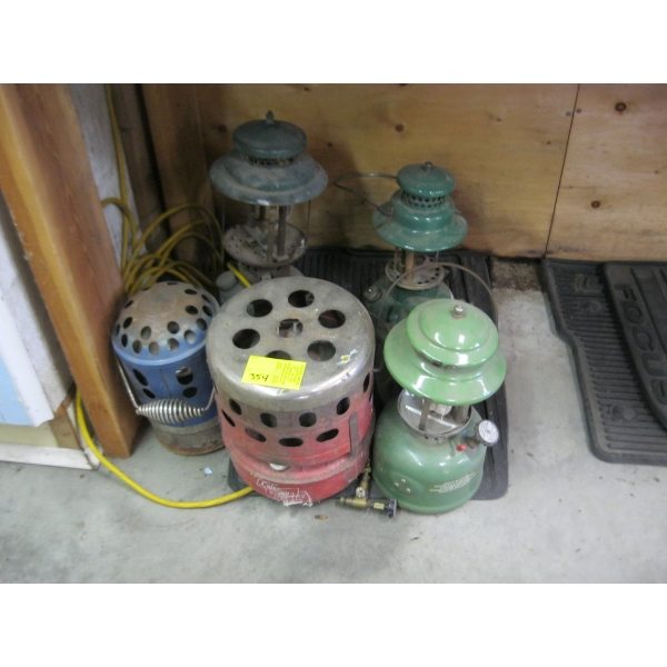 MISC. COLEMAN LANTERNS, HEATERS, ETC.