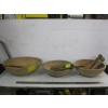 Image 2 : WOODEN DOUGH PROOF BOWLS, WOODEN SPATULAS, ETC.