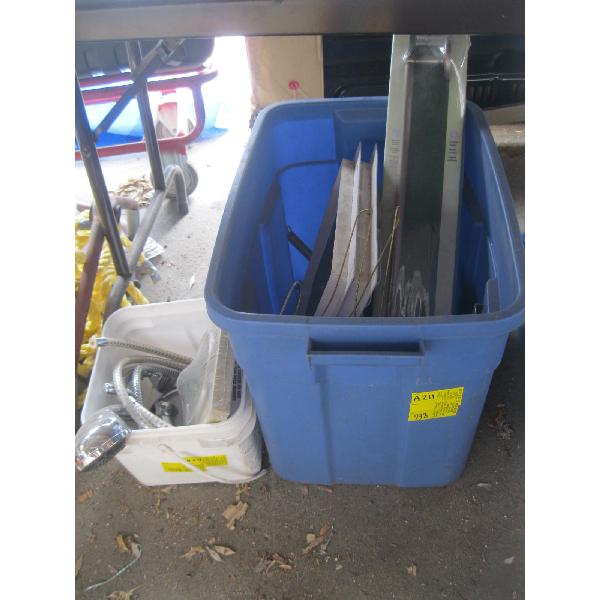 SHOWER HANDLE, VENT COVERS, BIKE PUMP, ETC.