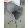 Image 1 : GREY MICROFIBER CHAIR ON CASTORS