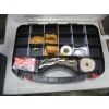 Image 3 : DOUBLE SIDED CASE W/MISC. BRASS FITTINGS, ETC.
