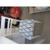 Image 2 : SMALL WHITE DINETTE TABLE W/2 LADDERBACK CHAIRS