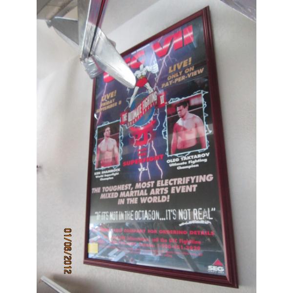 FRAMED FIGHT POSTER