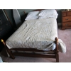 Image 1 : VILAS MAPLE QUEEN SIZE BEDFRAME W/BOX SPRING  & MATTRESS