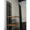 Image 3 : WOOD & METAL SHELF UNIT W/3 SHELVES