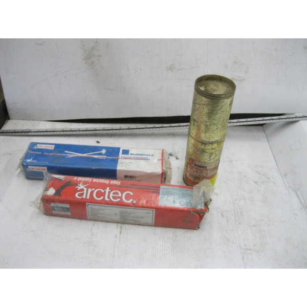 3 CONTAINERS OF ASST. WELDING ROD