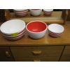 Image 2 : WHITE & RED MIXING BOWL SET