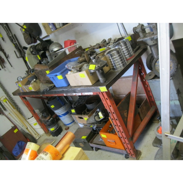 HEAVY DUTY STEEL TOP WORKBENCH W/STEEL FRAME