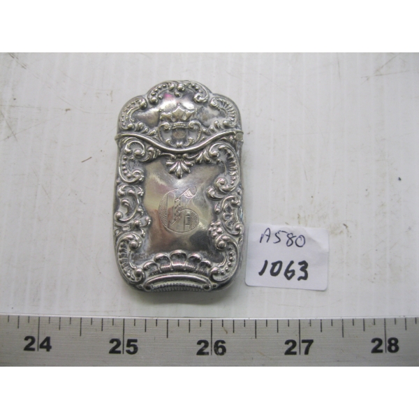 STERLING SILVER MATCH HOLDER