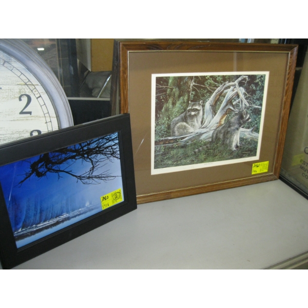 2 FRAMED PICTURES - 1 SIGNED/NUMBERED BY ANDREW KISS