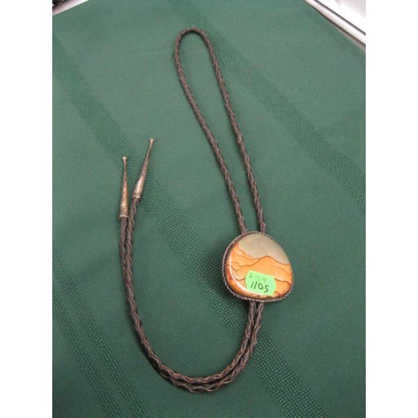 STONE & SILVER BOLO TIE