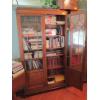 Image 2 : LG. OAK GLASS DOORED DISPLAY CABINET