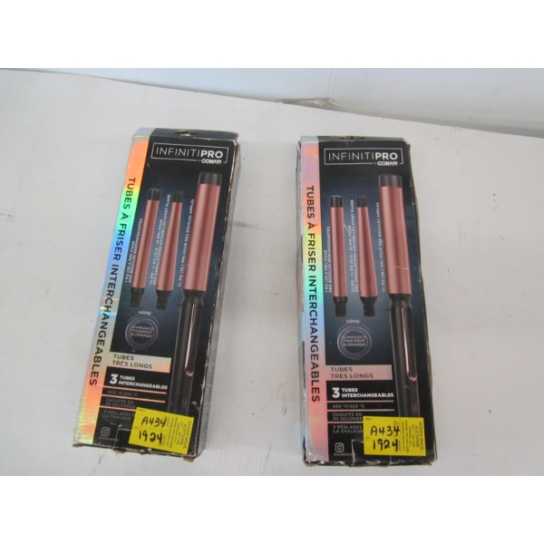 2 INFINITY PRO CONAIR CURLING WANDS IN BOX