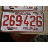 Image 2 : PAIR OF BC LICENCE PLATES - 1967
