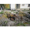 Image 1 : SELF PROPELLED GAS "AS IS" YARD ART TRACTOR W/PLOW