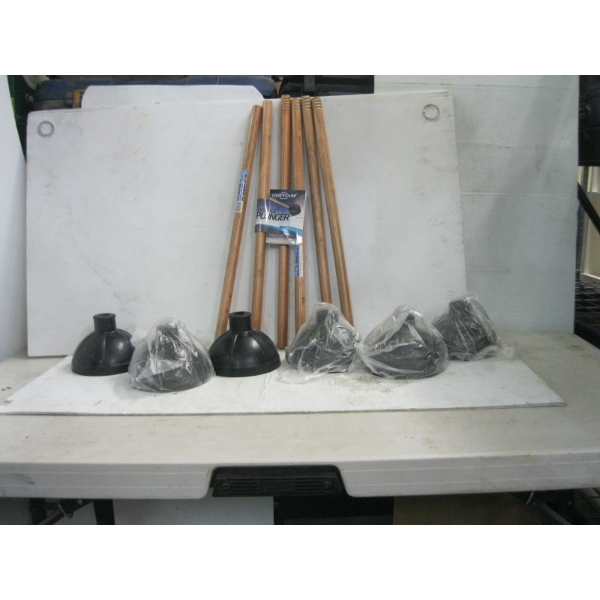 BOX OF NEW PLUNGERS