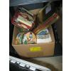 Image 2 : 2 BOXES OF MISC. TINS, CDs, CHRISTMAS DECORATIONS, CLOCK, ETC.