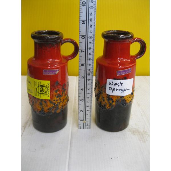 PAIR OF WEST GERMAN SCHEURICH VASES