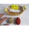 Image 1 : CARVED EGGS & POSSIBLE JADE IN BASKET