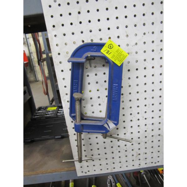 2 IRWIN 6" C CLAMPS