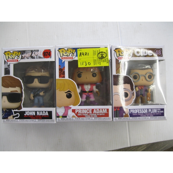 3 POP BOBBLE HEADS