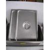Image 3 : 6 SMALL STAINLESS STEEL FOOD TRAYS & 2 LG. STAINLESS STEEL FOOD TRAYS W/LIDS