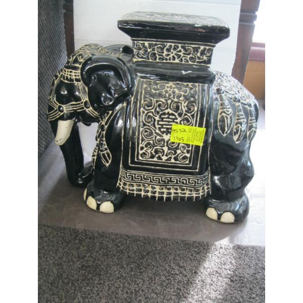 ELEPHANT PLANT STAND FIGURINE