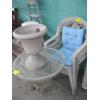 Image 2 : 3 PATIO CHAIRS & 2 SMALL TABLES