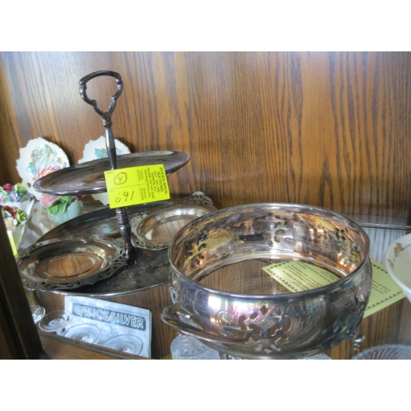4 PIECES OF SILVERPLATE