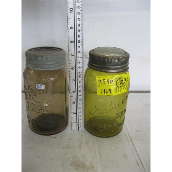 2 COLLECTABLE CANNING JARS
