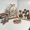 Image 8 : 3D ELEPHANT MIRROR, HAZEL ATLAS 6 HIGHBALL GLASSES W/TRAY & USA PENNIES/DIMES & FOLK ART SIGNS