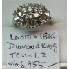Image 1 : LADIES 18KT DIAMOND RING, 1.2TCW, W/A $6,955, SZ 6 1/4 