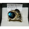 Image 1 : LADIES .925 SILVER RING W/3 COLORED STONES, SZ 9