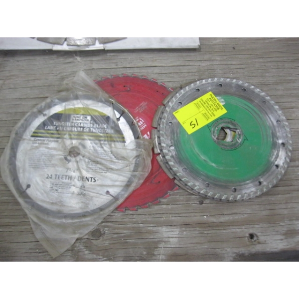 5 - 7 & 71/4" SAW BLADES