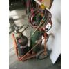 Image 3 : OXY ACETYLENE CUTTING TORCH SET W/BOTTLES, GAUGES & CART