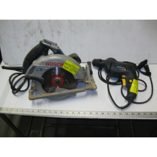BOSCH CIRCULAR SAW & MASTERCRAFT DRILL